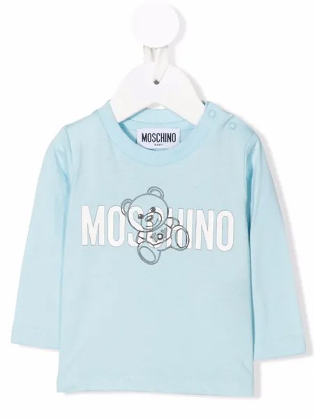 Moschino Kids футболка с логотипом