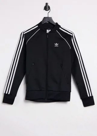 Черная спортивная куртка adidas Originals-Черный цвет