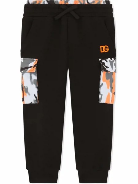 Dolce & Gabbana Kids спортивные брюки с камуфляжной отделкой