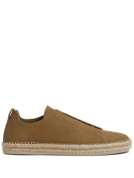 Zegna эспадрильи Triple Stitch, нейтральный цвет