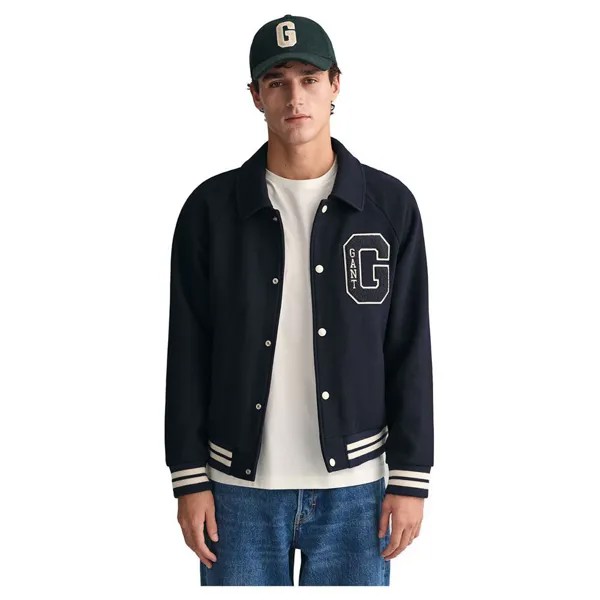 Куртка Gant Wool Varsity Bomber, синий