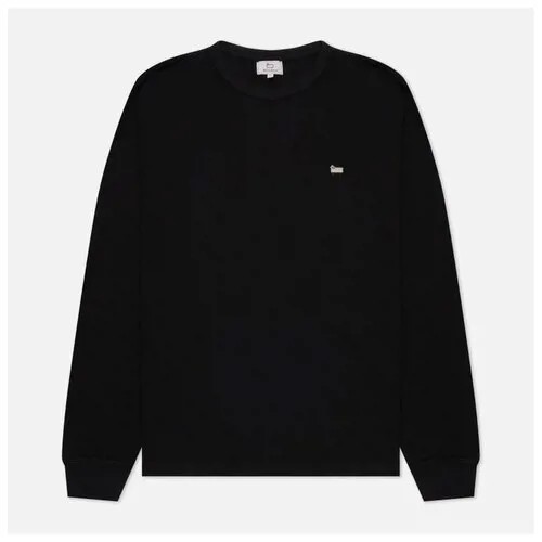 Мужской лонгслив Woolrich Organic Cotton Sheep чёрный, Размер M