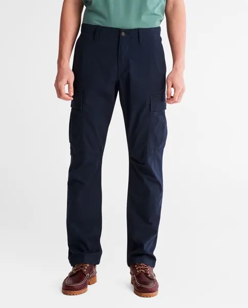 Мужские брюки-карго свободного кроя темно-синего цвета Timberland, темно-синий