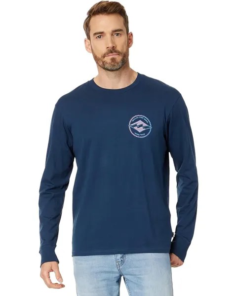 Футболка Billabong Rotor Diamond Long Sleeve Graphic, цвет Dark Blue
