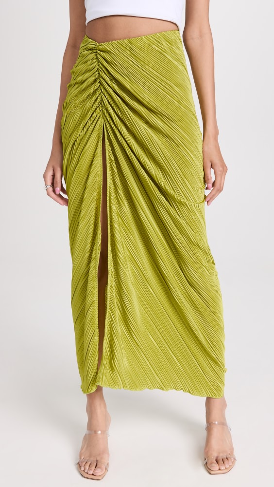 Юбка Good American Always Fits Plisse Maxi Sarong