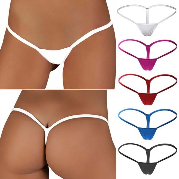 Сексуальные женщины Мини Микро Стринги G-String Нижнее белье Трусики Нижнее белье Трусики Трусики Трусы