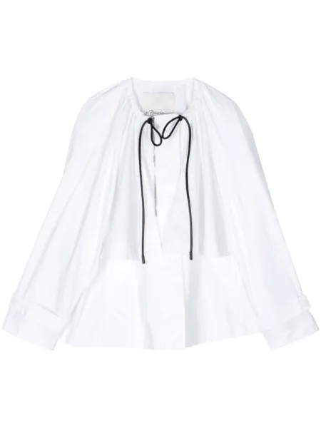 Блузка с длинными рукавами и кулиской 3.1 Phillip Lim, белый