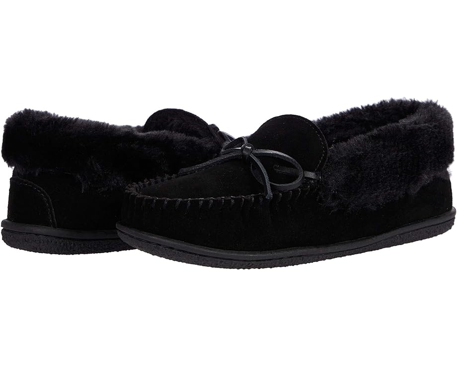 Домашняя обувь Minnetonka Camp Collar Moc, черный