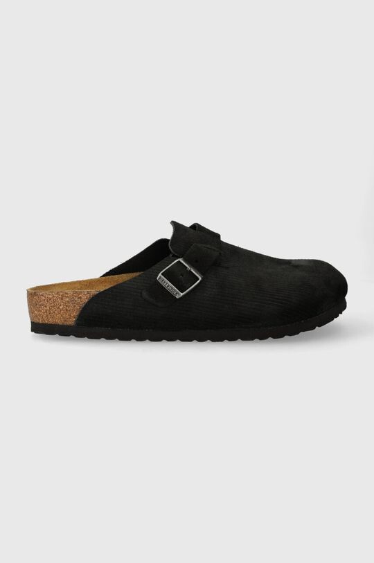 Замшевые шлепанцы Birkenstock, черный