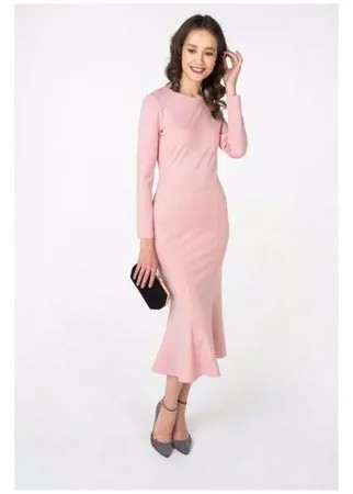 Платье-миди с юбкой годе и длинными рукавами T-Skirt 16AW-03-0050-FS Черный 42