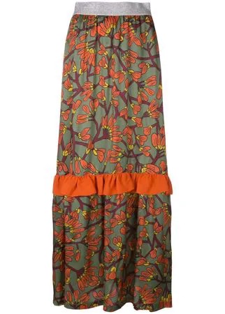 I'M Isola Marras длинная юбка с цветочным рисунком и оборками