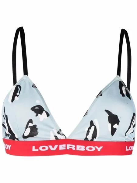 Charles Jeffrey Loverboy logo-band bra