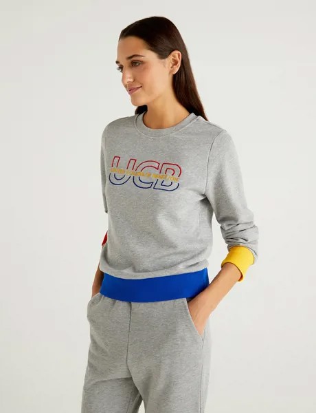 Свитшот женский United Colors of Benetton 21A_3J68E1AG3 разноцветный M