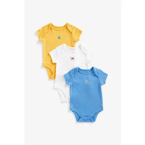 Боди mothercare, комплект из 3 шт., размер 92, мультиколор