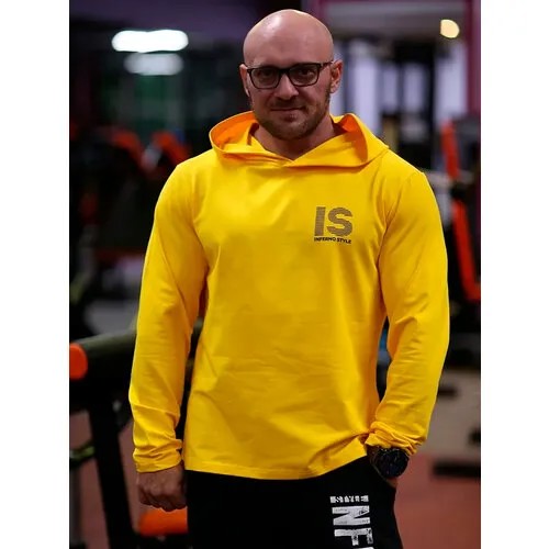 Лонгслив Inferno Style, размер 2XL, желтый