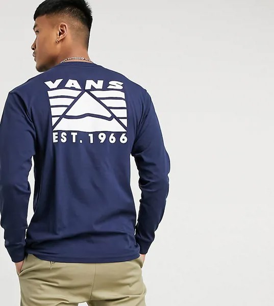 Темно-синий лонгслив Vans Mountain эксклюзивно для ASOS