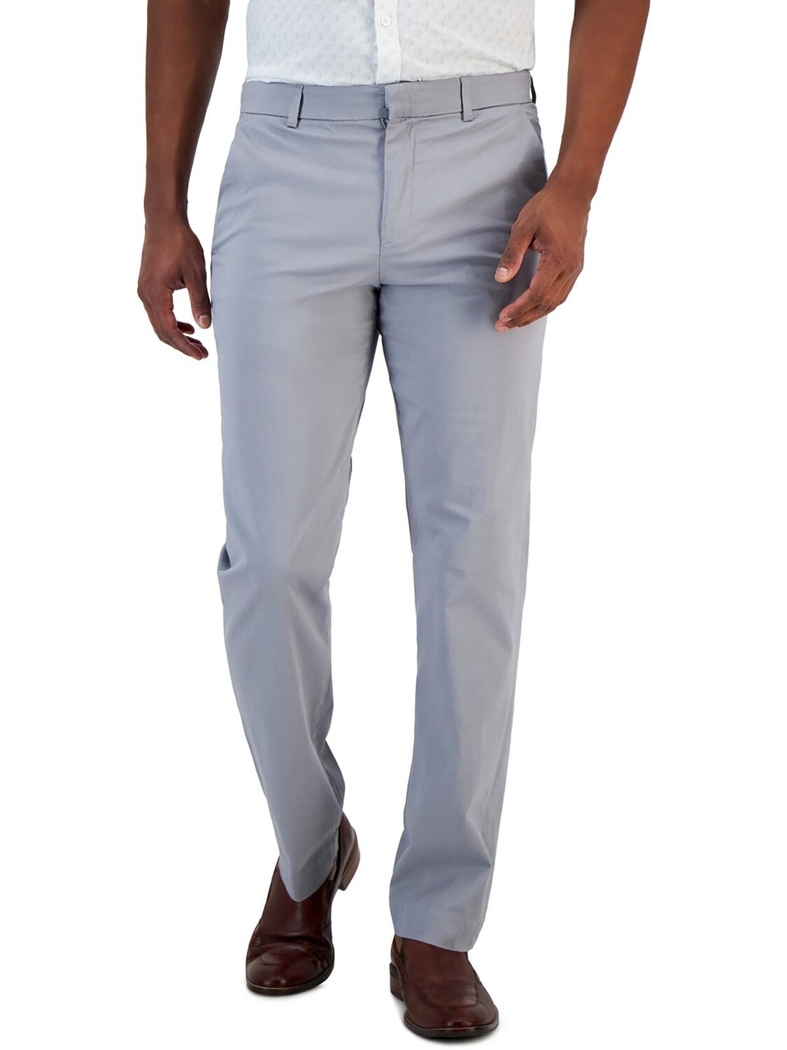 Мужские классические брюки узкого кроя со средней посадкой Perry Ellis Portfolio, цвет Chiseled Stone