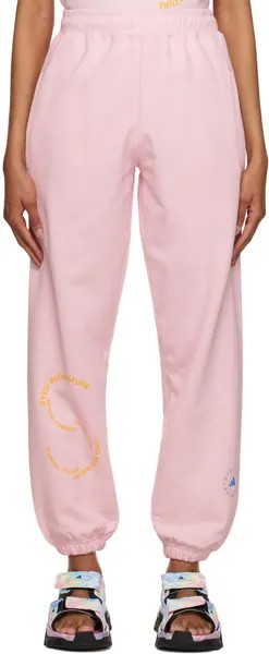 Розовые спортивные брюки для отдыха Adidas By Stella Mccartney