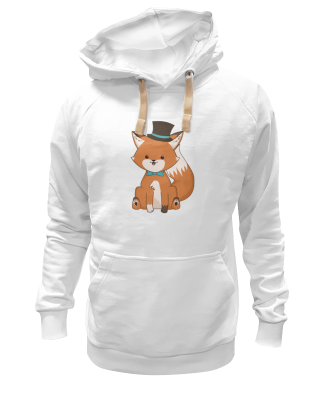 Худи Printio Лисичка белое 2XL