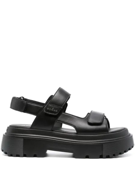 Hogan сандалии H644 на платформе, черный