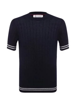 Джемпер изо льна и хлопка Brunello Cucinelli