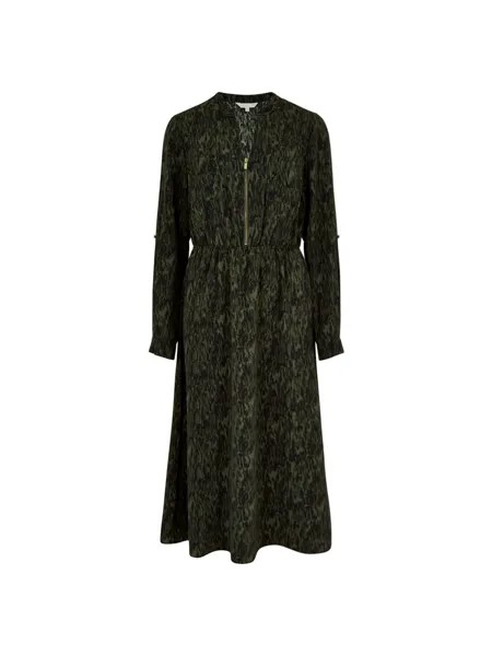 Рубашка-платье Apricot Ikat, зеленый