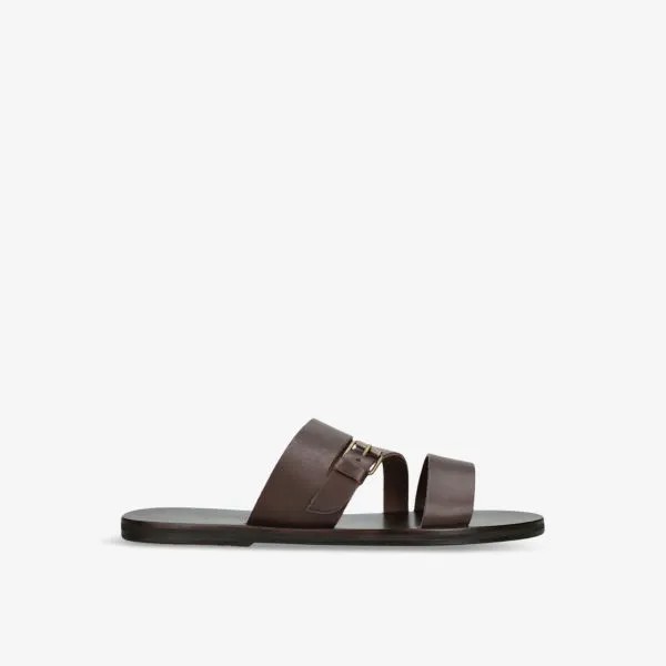 Сандалии Ifilis из кожи с пряжками и ремешками Ancient Greek Sandals, коричневый