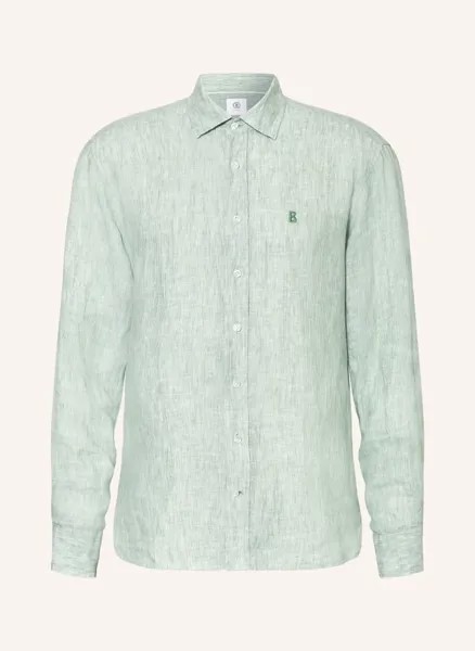 Льняная рубашка timi стандартного кроя Bogner, зеленый