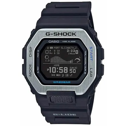 Наручные часы CASIO Мужские японские противоударные часы Casio GBX-100-1 с Bluetooth (блютуз) подключением с гарантией, черный