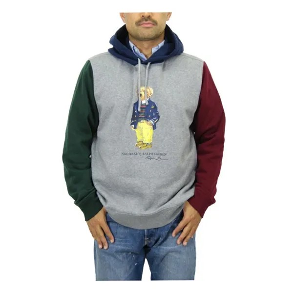 Пуловер Polo Ralph Lauren, толстовка с капюшоном и вставками Polo Bear - Толстовка со вставками