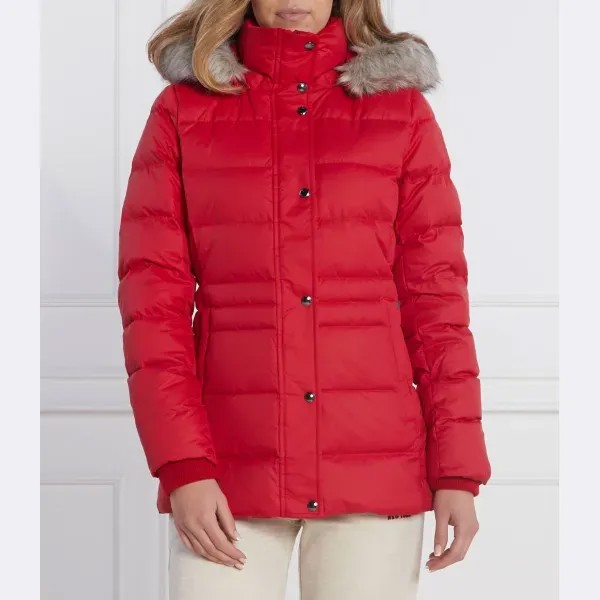 Пуховик Tyra стандартного кроя Tommy Hilfiger, красный