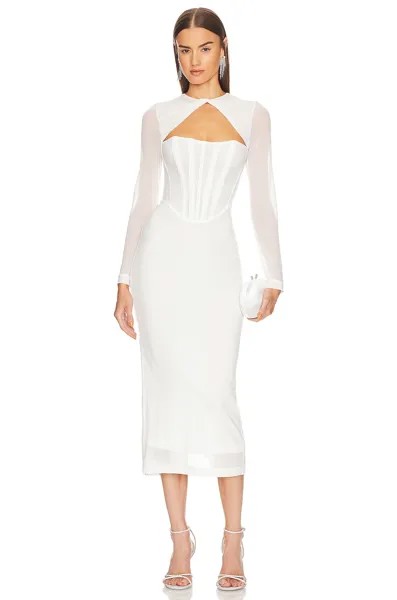 Платье Bardot Ramona Corset Mesh, цвет Orchid White