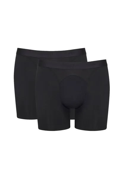 Мужские боксеры, 2 шт. - Ever Soft Short, модал, однотонные sloggi, цвет Schwarz Large