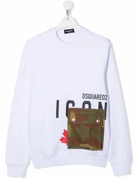Dsquared2 Kids толстовка с принтом Icon