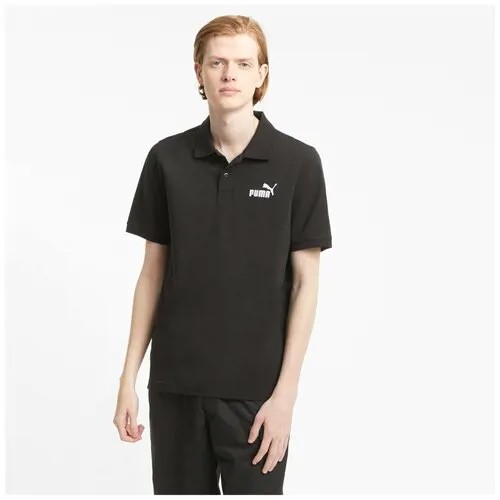 Футболка - поло, PUMA ESS Pique Polo, Мужская, размер XL ; Black