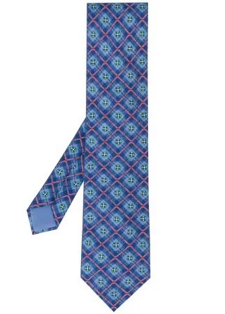 Hermès галстук 2000-х годов с цветочным принтом