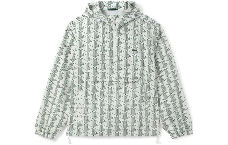 Свитшот унисекс зеленый в клетку Lacoste, зеленый