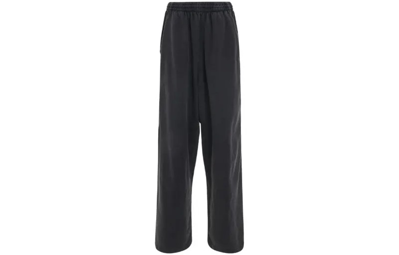 Balenciaga Мужские трикотажные спортивные штаны, цвет Black
