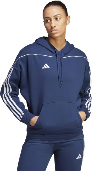 Толстовка Tiro 23 League Sweat Hoodie adidas, цвет Team Navy Blue