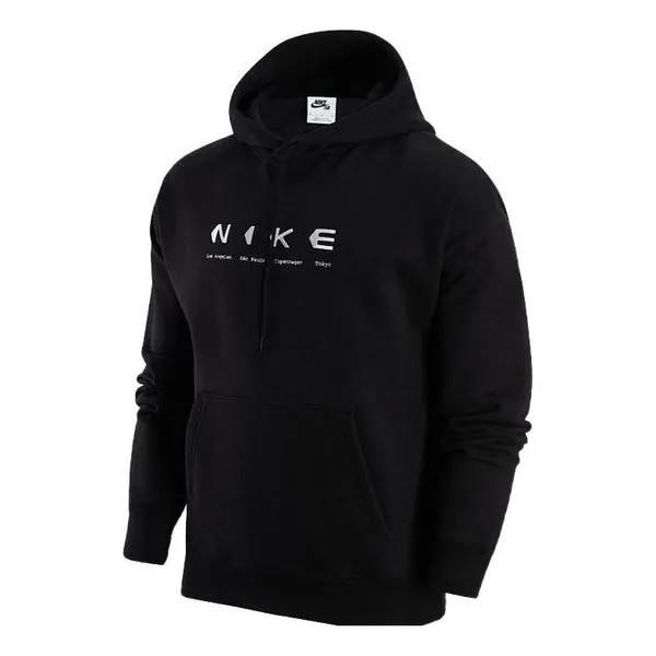 Толстовка Nike SB Fleece Pullover Skate Hoodie 'Black', черный