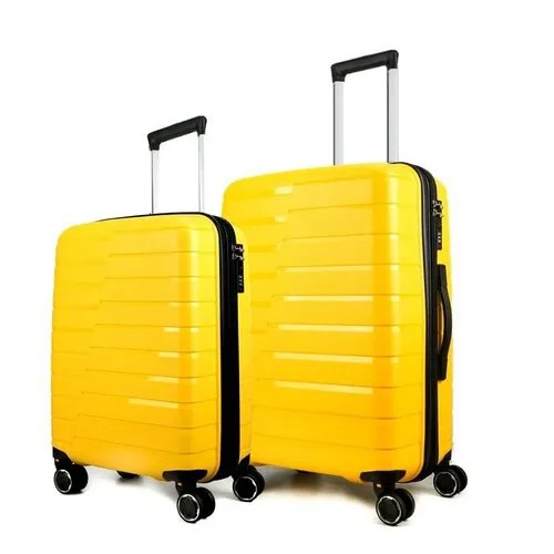 Умный чемодан Ambassador, 2 шт., 95 л, размер S/M, желтый