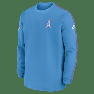 Топ Nike Tennessee Titans Logo Coach Men’s NFL Long-Sleeve Top, цвет Light Blue