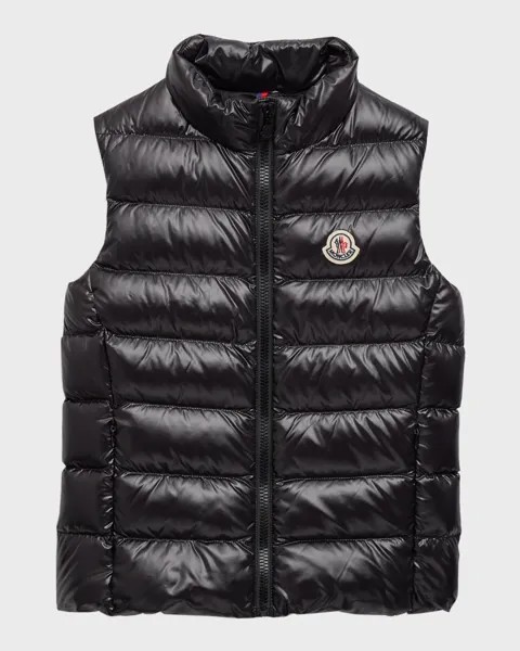 Детский стеганый пуховик Ghany Moncler, цвет Black