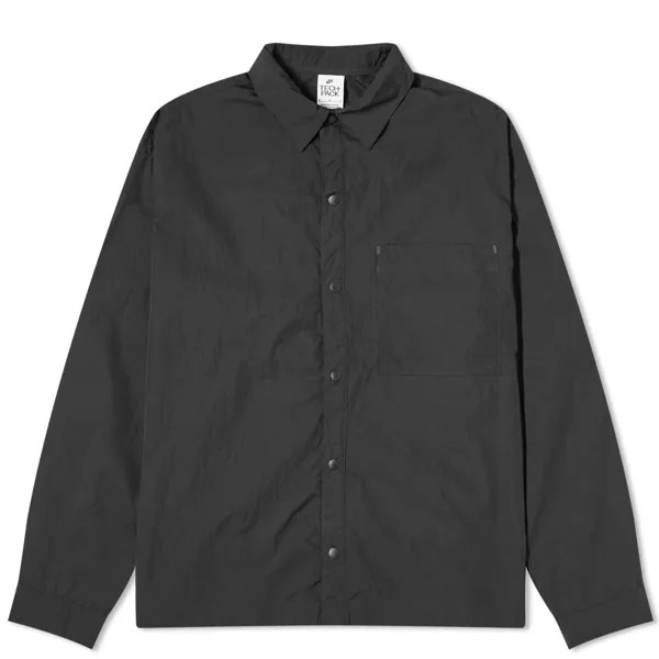 Рубашка Nike Tech Pack Woven Long Sleeve Shirt, черный