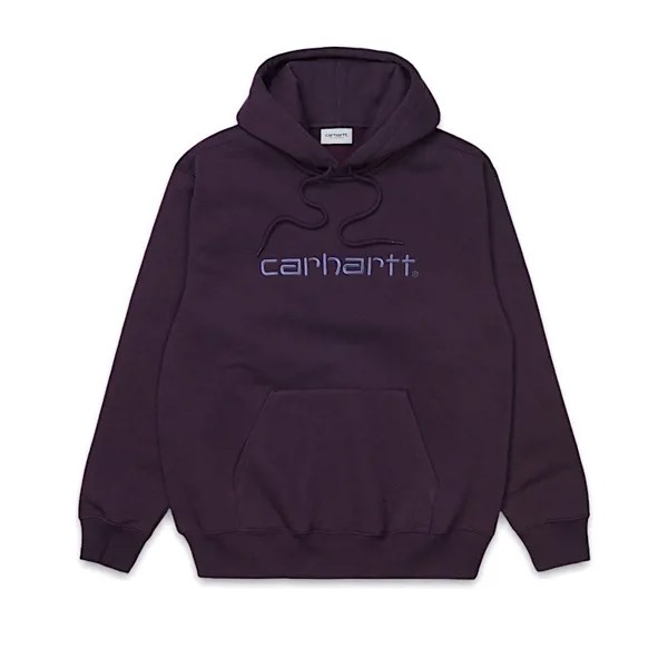 Толстовка с капюшоном CARHARTT WIP Hooded Carhartt Sweatshirt Dark Iris / Cold Viola 2022