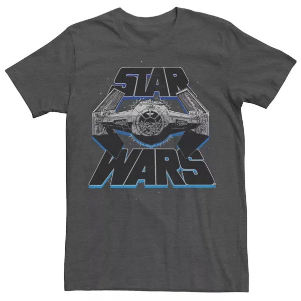 Мужская футболка Tie Fighter Between The Slant с графическим логотипом Star Wars
