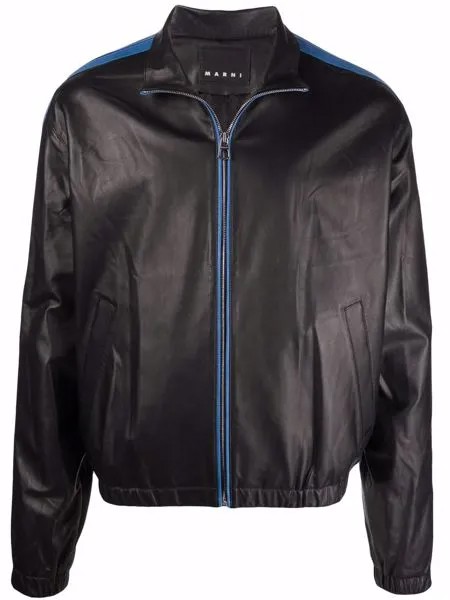 Marni side-stripe bomber jacket