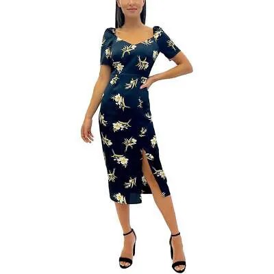 Женское атласное платье миди с цветочным принтом Sam Edelman BHFO 2804