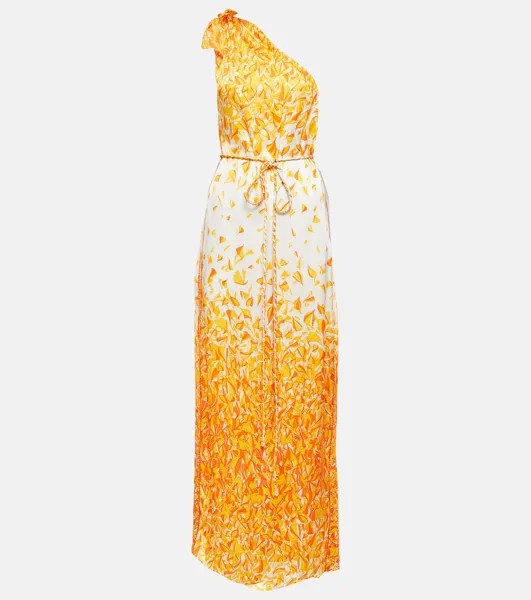 Платье макси Isabelle на одно плечо POUPETTE ST BARTH, оранжевый