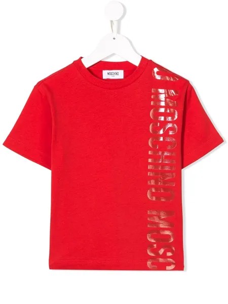 Moschino Kids футболка с логотипом